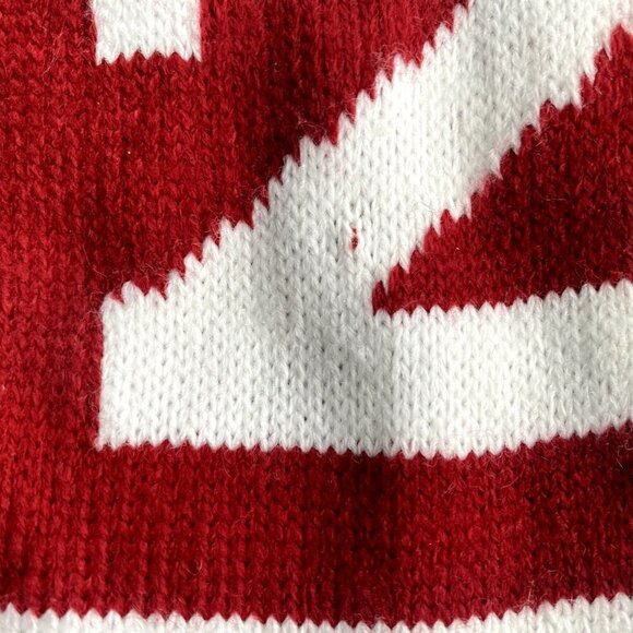 Hudson Bay Company Team Canada Youth Olympics Knit Winter Scarf Red White US OS - Picture 3 of 9